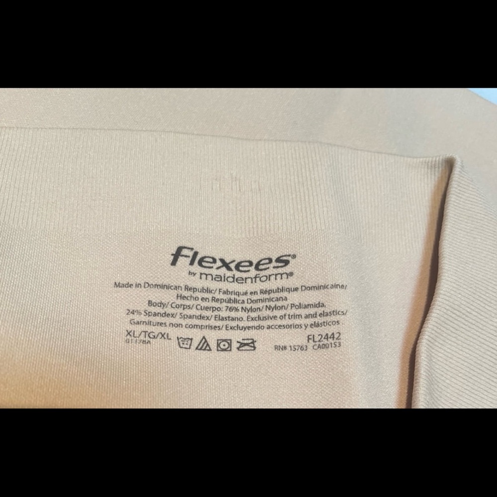 Flexees by Maidenform Tan Shapewear Shorts NWOT Size XL Two pair - Picture 2 of 2